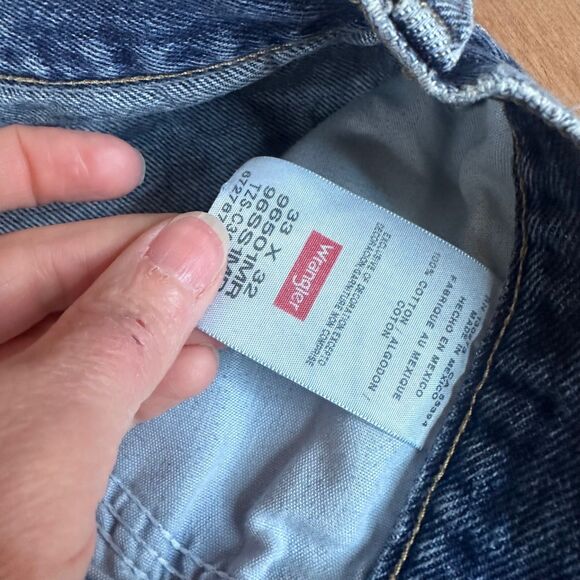 Wrangler Workwear Jeans Men 36x32 Blue Denim Heavy Duty Straight Leg Fall - Picture 4 of 5